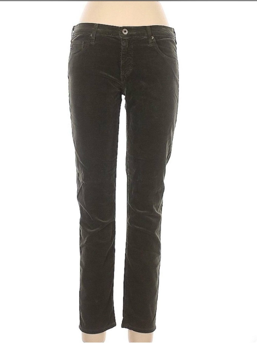 Vintage Ankle Low Rise slim straight corduroy jeans - Adriano Goldschmied -